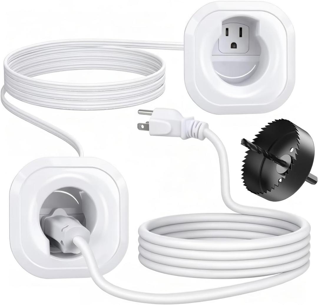 in Wall Cable Management Kit Professional TV Cord Hider Wall Kit Includes Drill Attachment for Clean Look & Easy Install Perfect for Home Theater Gaming