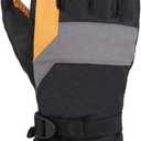Carhartt Men's A726 Pipeline Glove (Medium, Black/Dark Grey/Barley)