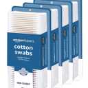 Amazon Basics Cotton Swabs for Personal Hygiene and Baby Care, 1000 Count, 2 Pack of 500 Count