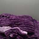 BEDELITE Fleece King Comforter Set -Super Soft & Warm Fluffy Purple Bedding, Luxury Fuzzy Heavy Bed Set for Winter with 2 Pillow Cases