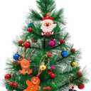 Small Christmas Tree with Lights,30inch Artificial Christmas Tree with 50 LED Lights, Treetop Star, Cartoon Small Pendant, DIY Best Choice, Tabletop Christmas Tree, Christmas Decorations