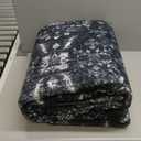 9x12 Area Rugs for Living Room Bedroom, Large Washable Rug, Black Vintage Floral Boho Rug, Non Slip & Low Pile Faux Wool Thin Carpet for Indoor Dining Room and Kids Room(Black 9x12ft)