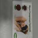 Heated Eye Mask (2-Packs), Moist Warm Compress Microwave with Flaxseed Cassia Seed, Weighted Eye Mask for Sleeping, Dry Eyes, Stye Eye Treatment, Relief Eye Fatigue (Black&Grey)