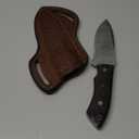 Leather Knife Sheath For Belt, Slanted Pancake Sheath, Tooled Leather Sheath, Beautiful Cow Boy 4 to 6 inches Skinner Knife Leather Cover 100% Real Leather (BROWN)