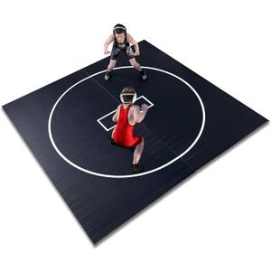 Gold Medal Sports 10' x 10' x 1.25" Wrestling Mat, Jiu Jitsu, BJJ, Wrestling Mats, Martial Arts, Thick with Automatic Connector, Wrestling for Home, Judo, Tatami, Flexi Roll