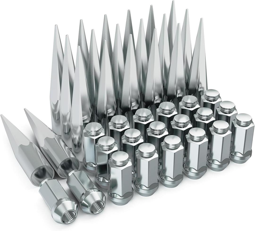 Spikes Lug Nuts, 40pcs Spike Lug Nut Set 7/16 Truck Lug Nuts Hex Wheel Locking Lugnuts Tire Spikes Set Accessories