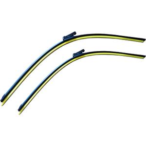 Pack of 2 Automotive Replacement Windshield Wiper Blades water-repellent coating by Coated Silicone Super Premium All-Weather Beam Blades For Tesla Model 3 (TES-MODEL3-26+19)