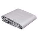 Multi Purpose Waterproof Poly Tarp Cover, 12x20ft, 16MIL Thick, Silver/Black, 1-Pack (Previously AmazonCommercial brand)