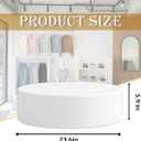 Round Display Pedestal Stands,23.6x5.9 In Pedestal Stands for Wedding Dress Display,Large Cylinder Pedestals Stands for Parties,Wedding Dress Store Retail Displays,Models,Comic Conventions