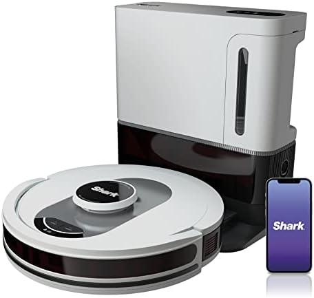 Shark AV2511AE/AV251WA AI Ultra Robot Vacuum, with Matrix Clean, Home Mapping, 60-Day Capacity Bagless Self Empty Base, Perfect for Pet Hair, Wifi, Compatible with Alexa, Black/Silver