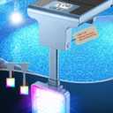 Solar Pool Lights for Metal Frame Above Ground Pool, Upgraded Solar Lights w/LCD Pool Thermometer,Underwater Led Lights for Pool Accessories,Swimming Pool Lighting with 10 Light Modes,1PC
