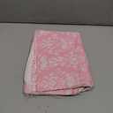 Whaline 12 Pcs Pink Bow Rose Cotton Fabric Bundles Chinoiserie Flower Bowknot Fat Quarters Pink White Sewing Fabrics for DIY Handmade Craft Decor, 18 x 22 in