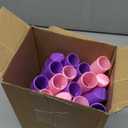 Soulchen 2 Pcs Toy Hoop Exercise Hoop Detachable Adjustable Plastic Hoops Playground Equipment for School Colored Hoops Circles Exercise Ring for Teens Dog Agility Equipment (Pink and Purple)