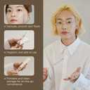 Piccasso Professional Makeup Spatula - Stainless Steel Foundation Spatula for Thin & Seamless Base - K-Beauty Korean Tool for Flawless Finish - Includes Leather Case - Hygienic & Durable Applicator