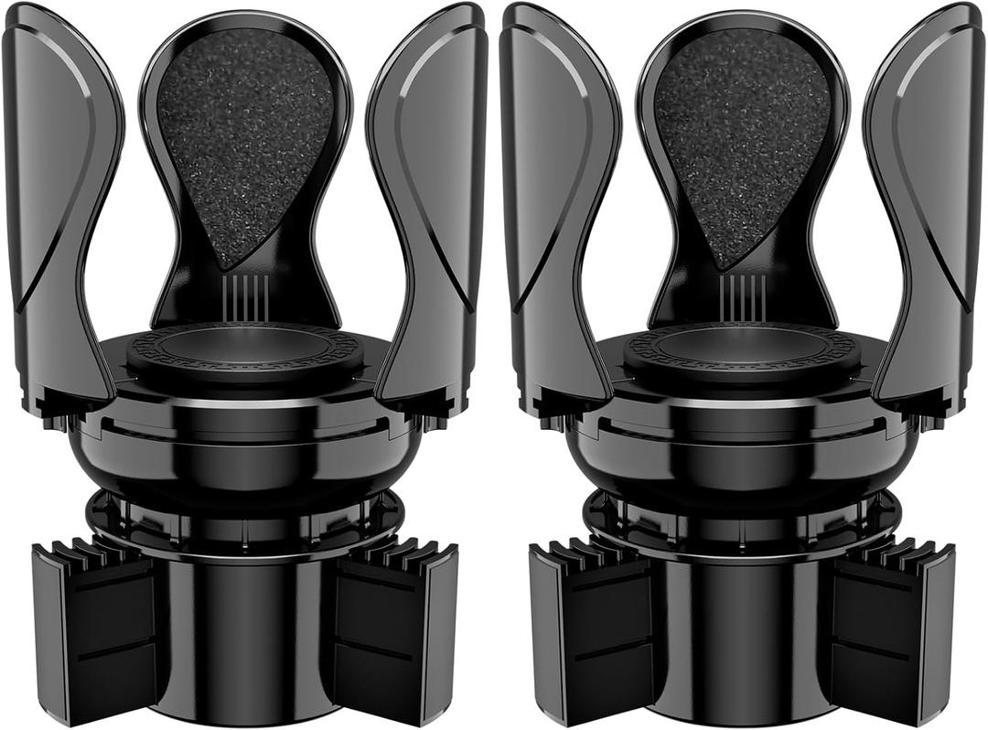 2Pack Car Cup Holder Expander, Cup Holder Extender Adapter with Expandable Arm and Adjustable Base, Compatible with Yeti Ramblers, Hydro Flasks, Stanley, Owala Most Coffee Mugs Bottles & Cups