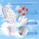 4D Cloud Insoles for Men and Women, Memory Foam Cloud Insoles Super Soft Anti-Fatigue, Shock Absorption, Relieve Foot Pain, (Gray, Women: US 7-8.5)