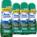 Purex Crystals In-Wash Scent Booster, Fresh Mountain Breeze, 21 oz (Pack of 4), Long-Lasting Freshness & Odor Elimination Technology