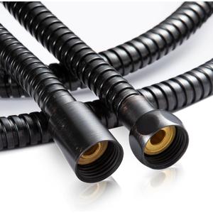 OFFO Shower Hose Oil Rubbed Bronze Kink Free Stainless Steel Shower Hose Attachment Electroplating Handheld Shower Head Hose Flex Hoses Extension with Brass Insert & Nut for Pet Bathing Cleaning 60 in