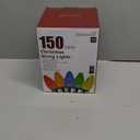 C9 Christmas Lights Outdoor, 100 FT 150 LED Connectable C9 String Lights with 8 Modes and Timer Extendable Xmas Tree Patio Roofline Garden Yard Holiday Party Indoor Outdoor Decoration, Multicolor