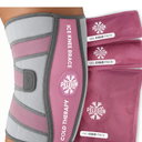 Knee Ice Pack Wrap (1 Pack)  Adjustable Ice Pack for Knees Surgery, Replacement, Arthritis Pain, ACL, Sports Injuries, Post Surgery, for Long Duration  1 Pack (Pink)