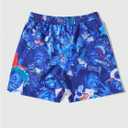 GORGLITTER Men's Y2k Graphic Shorts Casual Summer Workout Gym Elastic Waist Distressed Drippy Track Shorts Streetwear, Size XL
