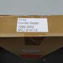 KPY Window Visor Compatible with Toyota Corolla Sedan & Chevrolet Prizm 1998-2002, Rain Guard Side Window Vent Deflectors Tape-On Style, 1998 1999 2000 2001 2002, Black