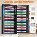 274 Key Lock Box Wall‑Mounted, Key Cabinet Wall Mount with Drop Slot