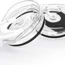 Tumbler Replacement Lids,2pack Spill Proof Straw Lids for YETI,Old Style RTIC,Ozark Trail and More,for Travel Tumblers,Stainless Steel Tumblers,Straw and Sippy Friendly(Black/White)