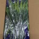 Geegoods Artificial Plants Flowers Outdoor  48 Bundles UV Resistant Faux Lavender Flowers with Monkey Grass for Garden Porch Window Patio Hanging Planter Decor (Purple)