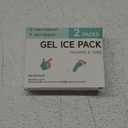 2PCS Finger & Toes Sleeves Gel Ice Pack, Lasting Cold Compress Freeze Sleeve, Reusable Finger Brace Ice Packs for Injuries, Arthritis, Tendonitis, Gout, Sprains, Middle Protectors (Black)