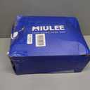 MIULEE Set of 2 Waffle Bathroom Rugs, Super Absorbent Non Slip Bath Rugs, Washable Bath Mats with Tassels, Ultra Soft Rubber Backed Shower Mats for Bathroom Floor, Tub, Green, 18x30 Inch