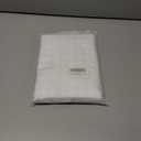 ZJDECOR Buffalo Plaid Kitchen Curtains 24 Inches Length,White Crinkled Not-See-Through Sheer Tier Cafe Curtains,Farmhouse Window Treatment for Living Room Kitchen,Rod Pocket,26" Wx24 L(Pack of 2)