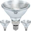 Par38 Halogen Flood Light Bulb 120V 90W,Dimmable Outdoor PAR38 90W Light Bulbs,E26 Medium Base, Warm White, High Output Reflector Flood Lights for Indoor and Outdoor, 2 Pack