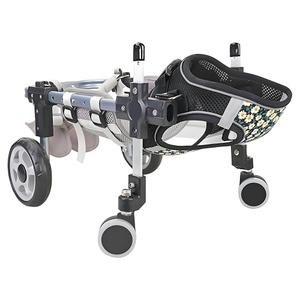 Dog Wheelchair for Small Medium Large Dogs, Adjustable 4-Wheel Mobility Aid, Lightweight Rehabilitation Brace (4 Wheels, L)