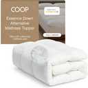 Coop Home Goods Essence Down Alternative Mattress Topper Full, Plush 2-Inch Gusset and Baffle Box Design for Even Support and Comfort, Premium Bed Topper for Pressure Relief, Oeko-TEX Certified