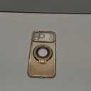 LXK Magnetic Stand for iPhone 17 Pro Max Case, [Compatible with Magsafe][Built-in Camera Lens Protector] Glitter Bling Card & Soft TPU Diamonds Bumper Protection Cover for Women Girls 6.9" Gold