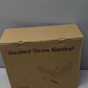 Electric Heated Throw Blanket Sherpa 50"x60" Pink Machine Washable 6 Heat Settings 4 Hours Auto Off Overheat Protection for Home Office Use