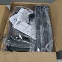 facka Adjustable TV Tray Table with Rounded Metal Corners, C-Shaped Snack Table for Couch, Sofa, Bed or Chair, Small Space Side Table for Eating, Dinner, or Laptop Use (15.8*11.8 inch)