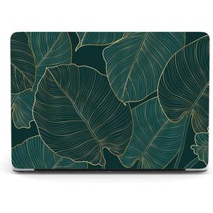 Hard Case Compatible with New MacBook Pro 13 Inch Case 2020 2019 2018 2017 2016 Release Model A2338 M1 A2289 A2251 A2159 A1989 A1708 A1706, Matt Plastic Hard Shell Cover - Green Leaves