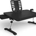 Limitless TotalDesk Portable Modern Workstation and Lap Desk with Adjustable Height & Tilt (Black), Compact