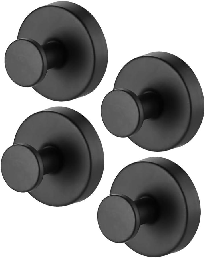 Suction Cup Wreath HangerSuction Cup Hooks Hanging 15 LbsWaterproof Suction Cup Wreath Holder for Windows (Black, 4)