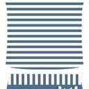 UNIFACO Girls Swimsuits Two Piece Tankini Bathing Suits Boyshort Summer Beach Rash Guard Swimwear for 4-13T (A-light Blue Stripes)