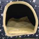Foldable Pet Tent Soft Bed for Small Dogs & Hideaway Condo Bed Cartoon Cave Dog House Anti-Scratching
