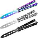 Practice Tool with Cool Color Design, Full Stainless Steel, Set of 3 Color (Black&Silver&Colorful)