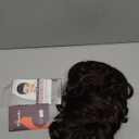 Kaneles Curly Long Wigs for Men 70s 80s Rocker Wig Dark Brown Halloween Cosplay Male Wig