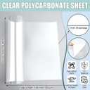 Beeveer Polycarbonate Clear Plastic Sheet 1 Pcs 60" x 144" Flexible Sheet Panels with UV Coating on Both Sides for Crafts DIY Window Replacement Panes