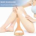DOITOOL Wooden Foot Massager Roller Handheld Acupoint Massage Tool for Neck Shoulder Back Relief Portable Natural Wood 5.90X3.14X1.18 Inches
