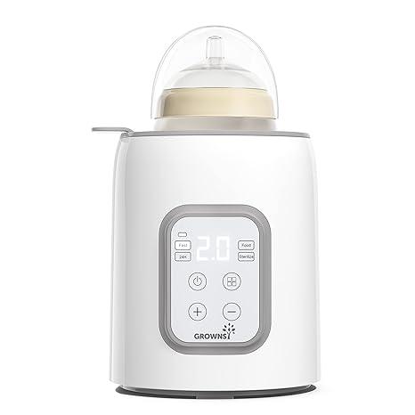 Bottle Warmer, GROWNSY 8-in-1 Fast Baby Milk Warmer with Timer for Breastmilk or Formula, Accurate Temperature Control, with Defrost, Sterili-zing, Keep, Heat Baby Food Jars Function