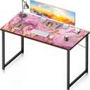 Rose Gold Desk Mat Extra Large Pink Marble Mouse Pad Gaming Mousepad 48x24 inch, Non-Slip Huge XXXL Keyboard Mouse Pads Waterproof Mouse Mat for Office & Home