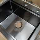 20 x 17 Inch Black Drop in Kitchen Bar Sink Workstation 16 Gauge Stainless Steel Small RV Kitchen Sink Outdoor Top Mount Single Bowl